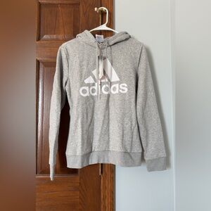 Adidas Heather Gray Pullover Hoodie